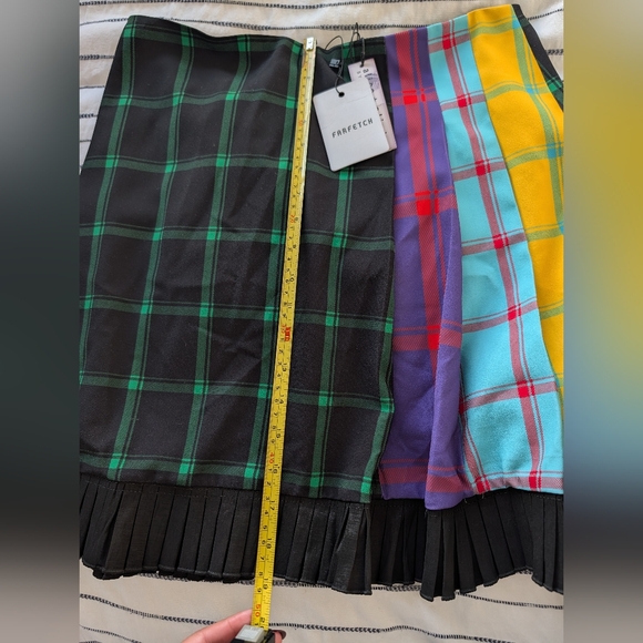 Alice and Olivia Pleated multi color semira mini skirt - Picture 5 of 5